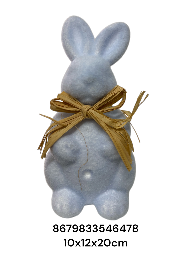 CONEJO PASCUA CELESTE 10X12X20CM