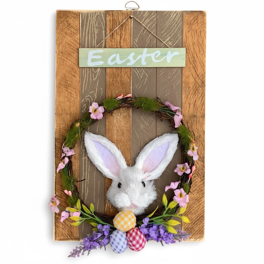 CUADRO CONEJO PASCUA 20X30CM 18043