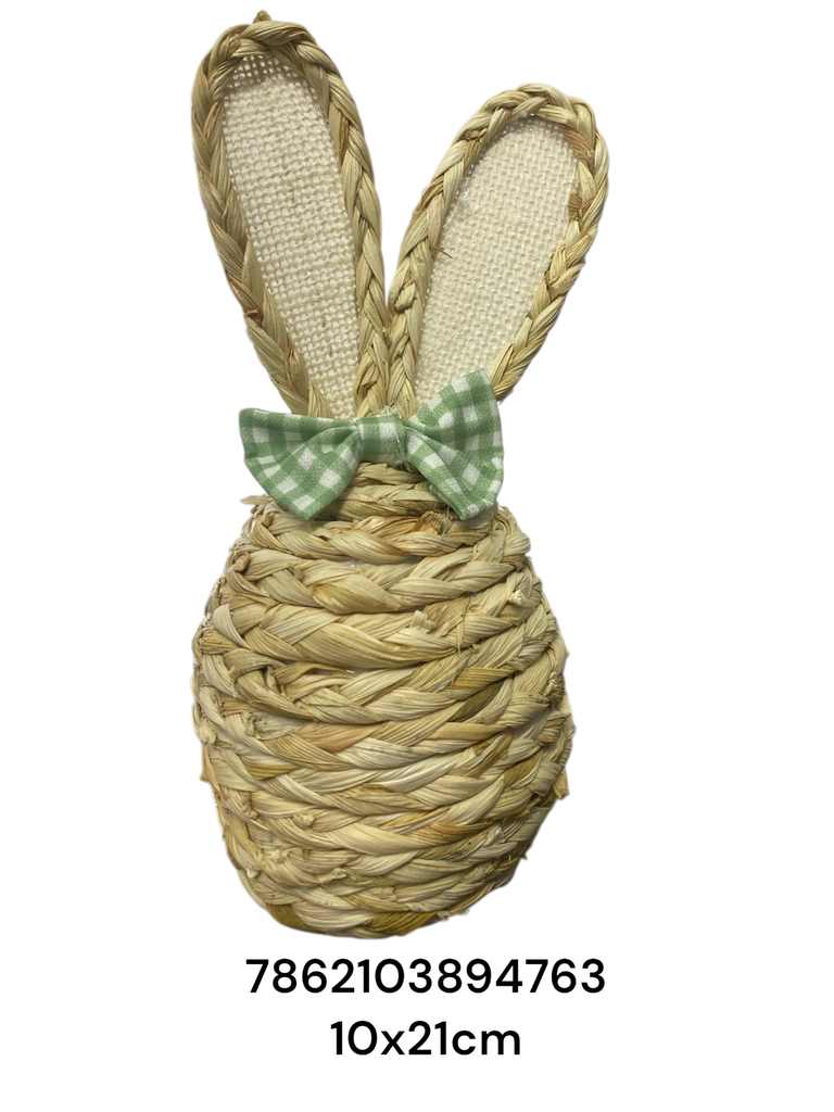 SYT240020 HUEVO CONEJO PASCUA YUTE 10X21CM
