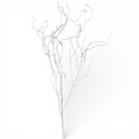 RAMA BLANCA CORAL 100CM