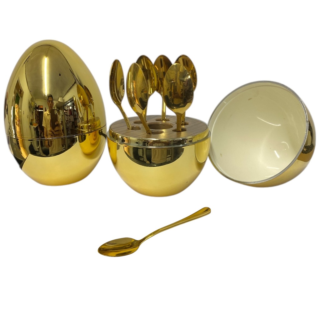 CUCHARITAS SETX6 HUEVO GOLD 