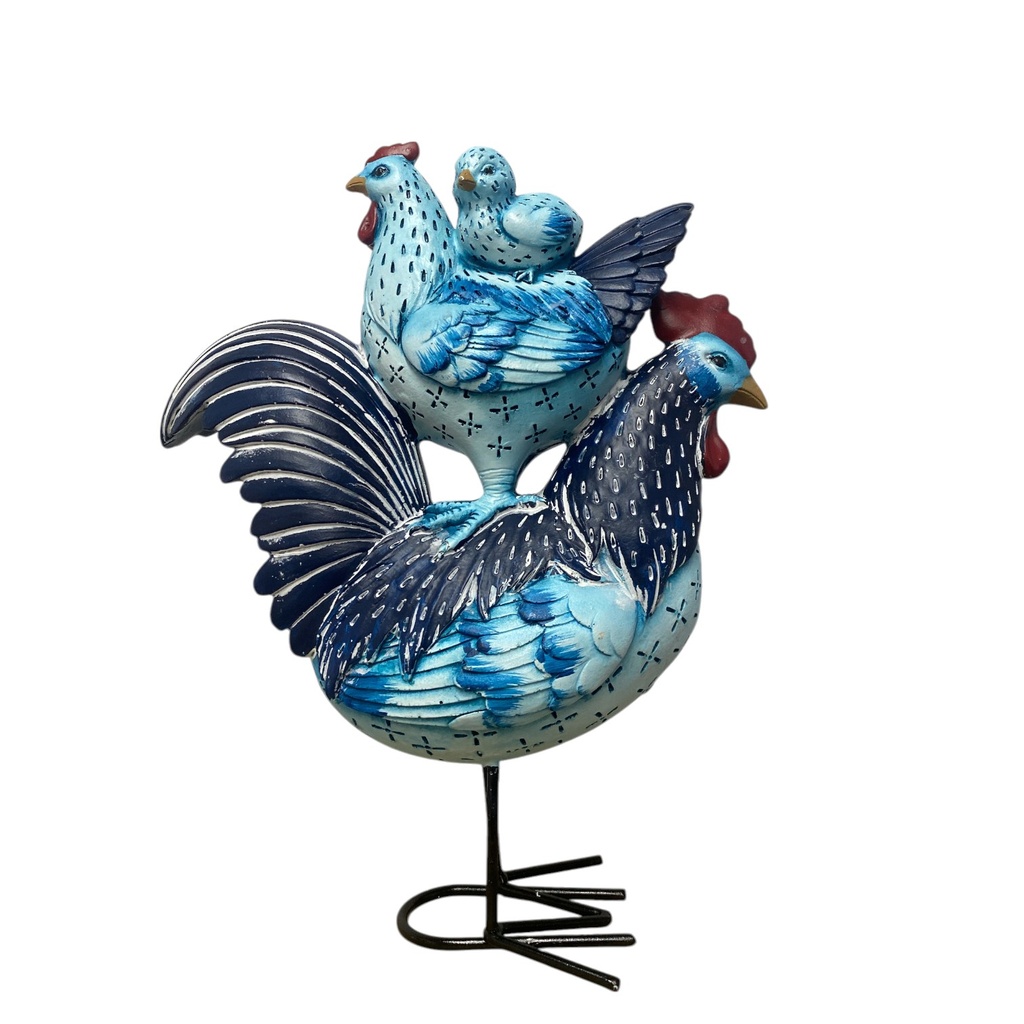 GALLINAS POLIRESINA 23X10X28CM