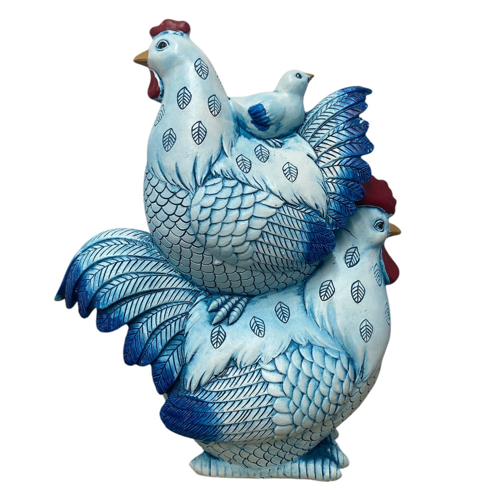 GALLINAS POLIRESINA 20X8X24CM