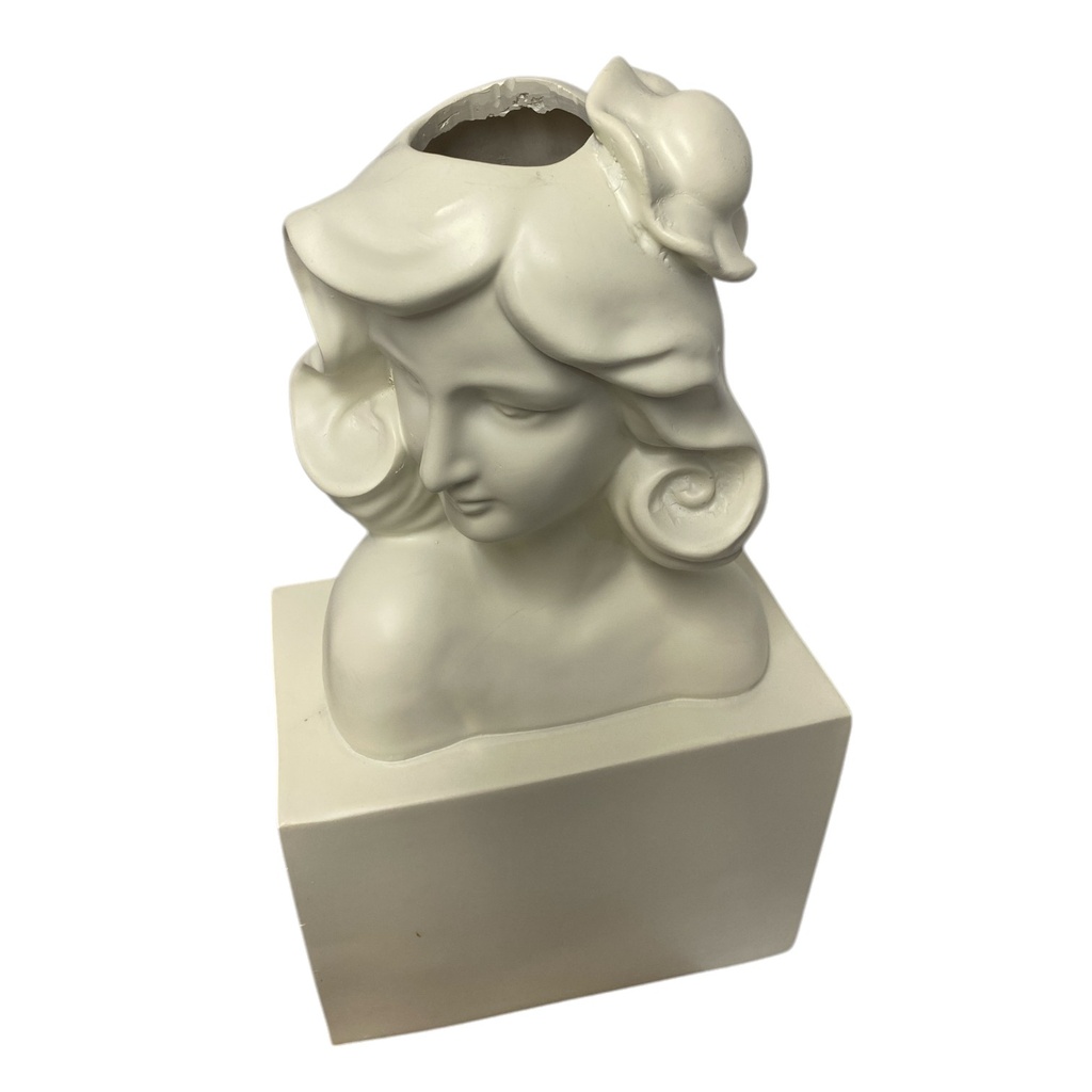 FLORERO DAMA POLIRESINA 19.5X11X36CM