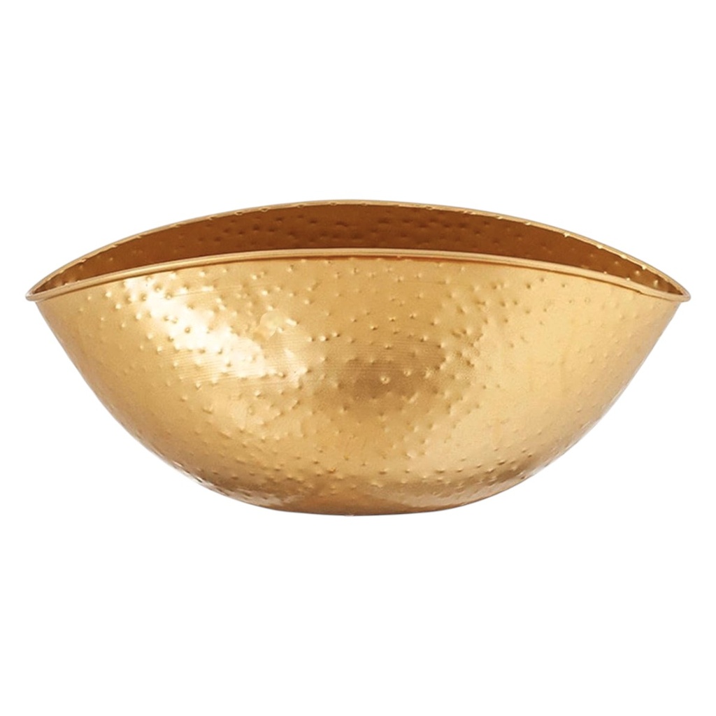 MACETA METALICA DORADA 20X6CM