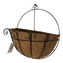 PORTA MACETA FIBRA DE COCO PARA PARED, 31X20X34CM