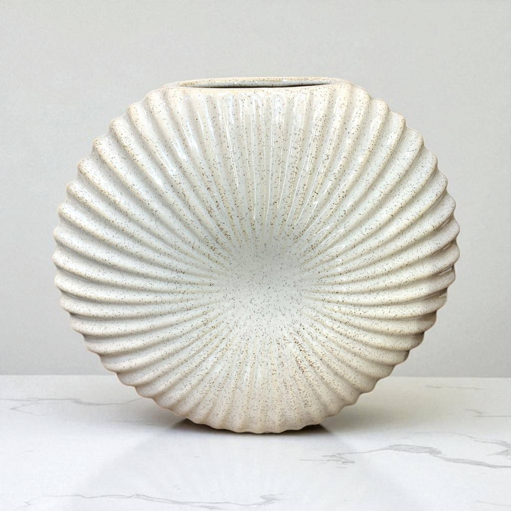 FLORERO CERAMICA ARENA RED REF:25457 22CM