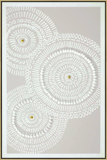 CUADRO AL OLEO MANDALA NUDE CON MARCO 80X120CM