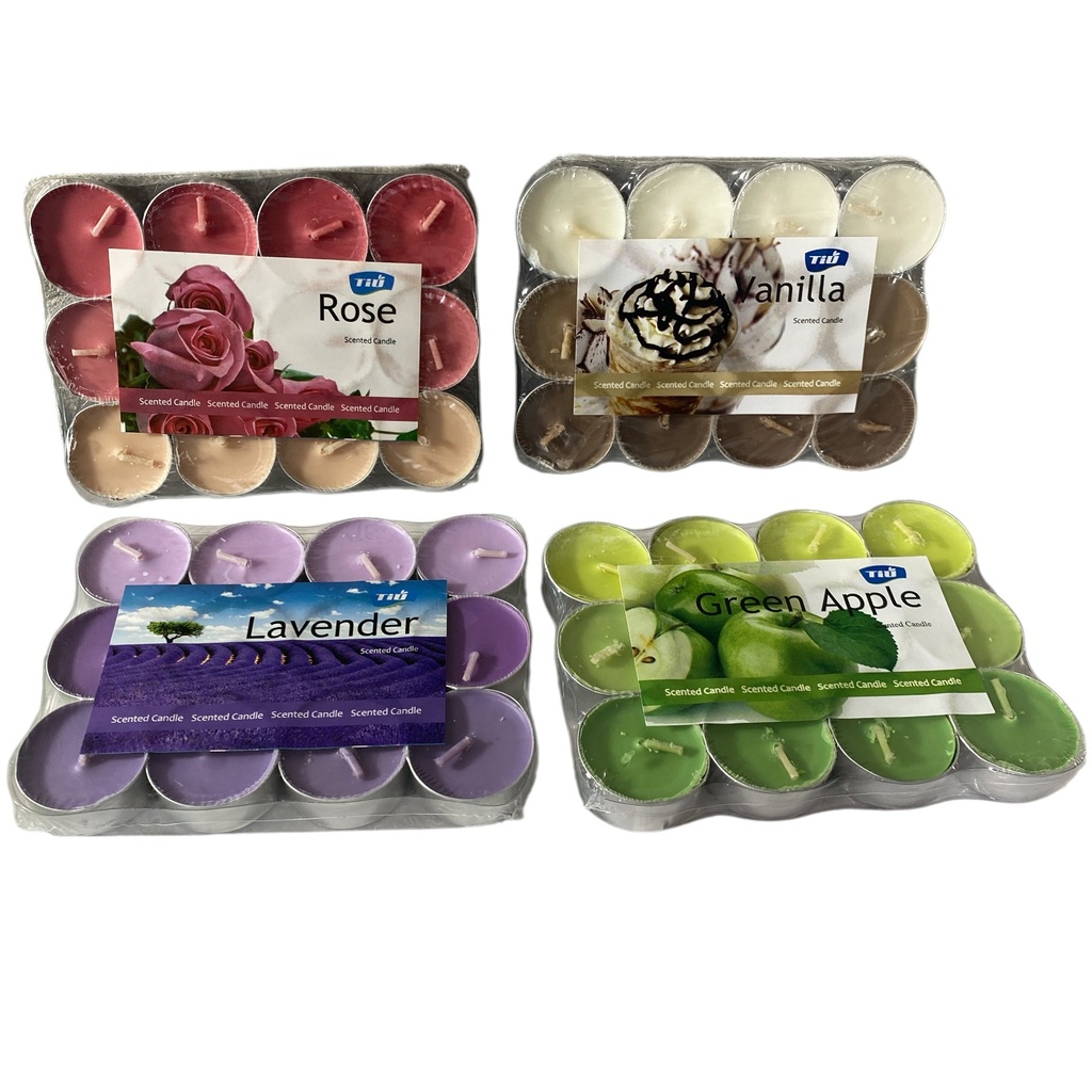 VELA DECORATIVA SET X12 REF:ES25245 3.7X1.5CM/13G.