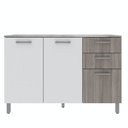 ARMARIO DE COCINA 2P 3C BLANCO 120*83*38cm