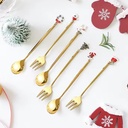 CUBIERTOS POSTRE GOLD SETX6 14CM