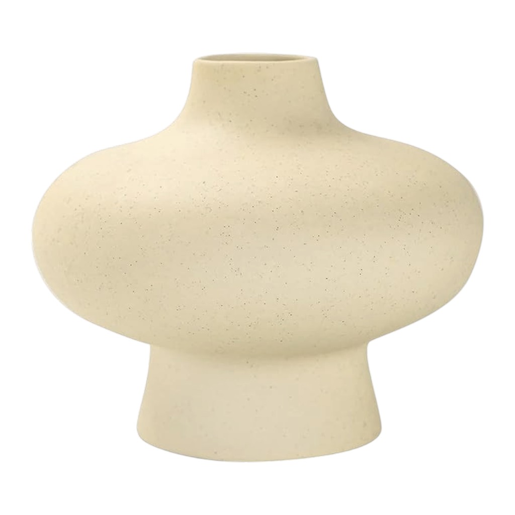 FLORERO JAPANDI CREMA CERAMICA Ø15X13CM