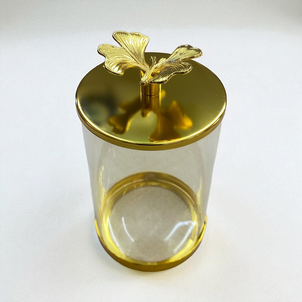 BOMBONERA DE CRISTAL GR. 10X20CM