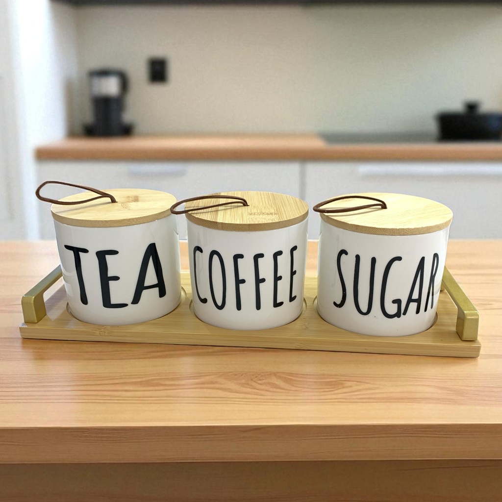 ESPECIEROS PORCELANA/BAMBU 36X12X10CM