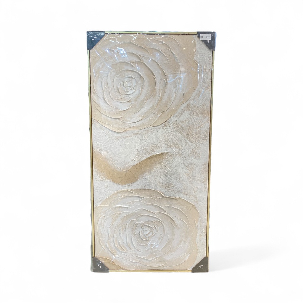 CUADRO AL OLEO DE FLORES 60X120CM 