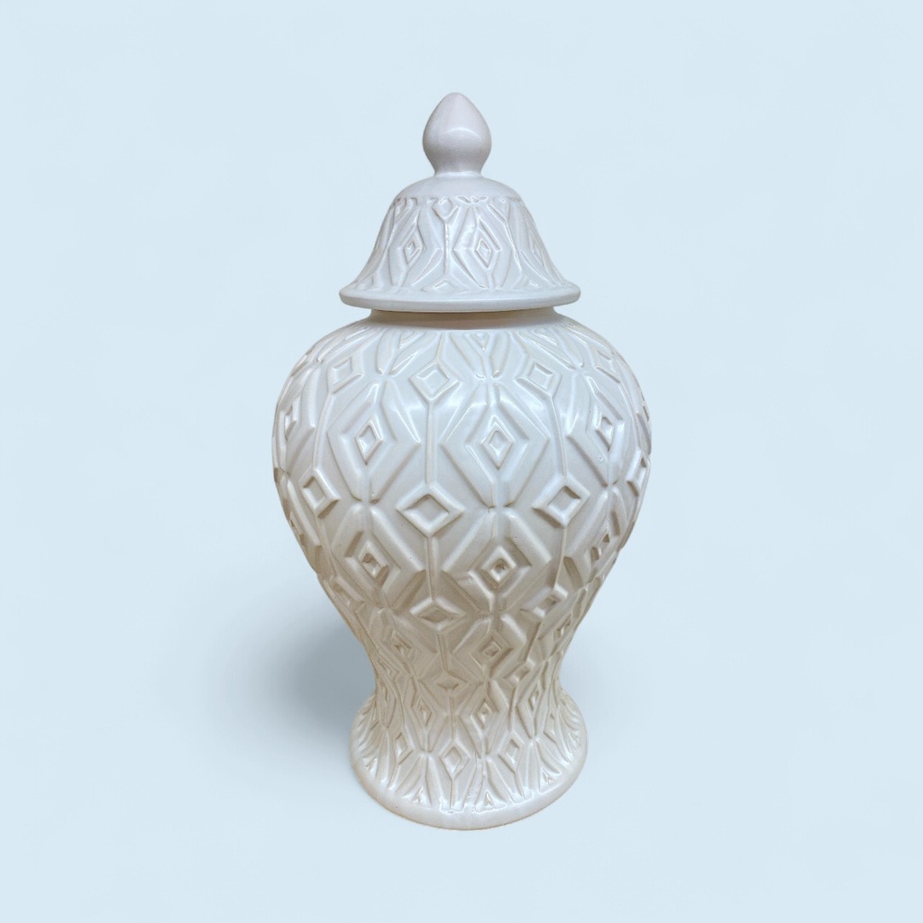 JARRON GINGER BLANCO GR 20.5X20.5X36.8CM