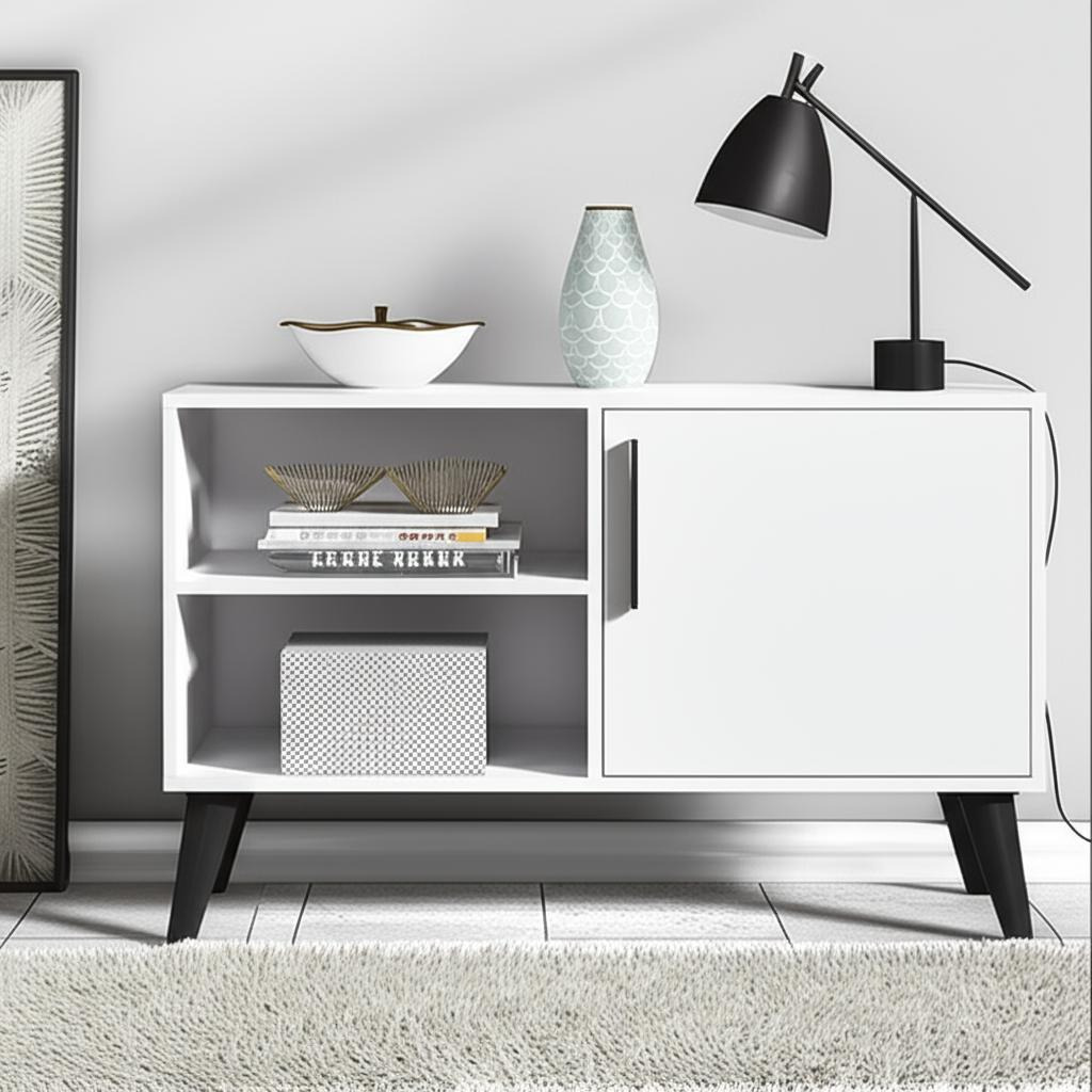 BUFETERA 1P 2NICHO BLANCO BPP 24-205 90X59X35CM