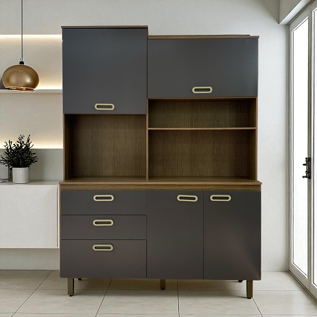 KIT DE COCINA 4P GRAFITE 141X194X37CM