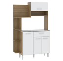 KIT DE COCINA 4P NICHO ALMENDRA/BLANC 103.2X167.5X37.9CM