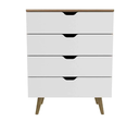 ARMARIO CAJONERA NOGAL BLANCO/CARVA 68X93X41CM