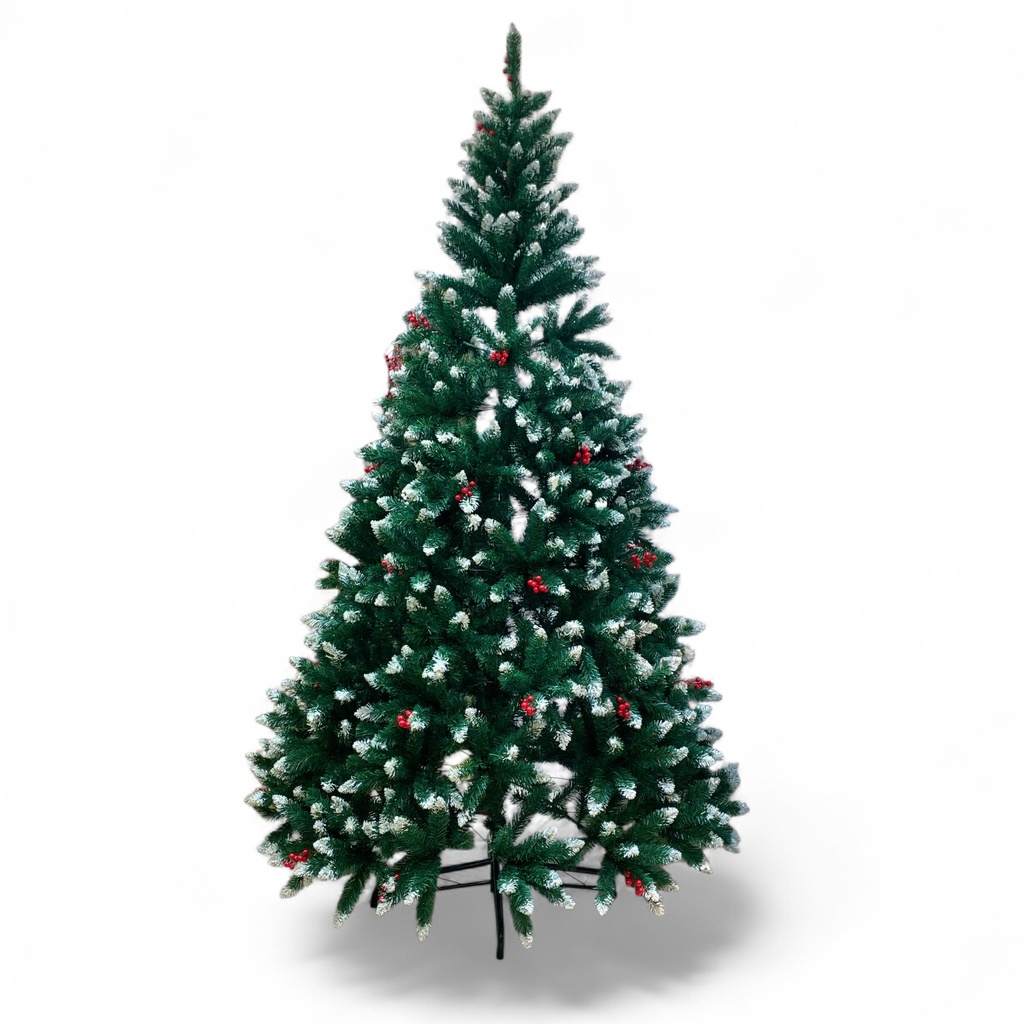ARBOL NEVADO C/ FRUTOS ROJOS 240CM 