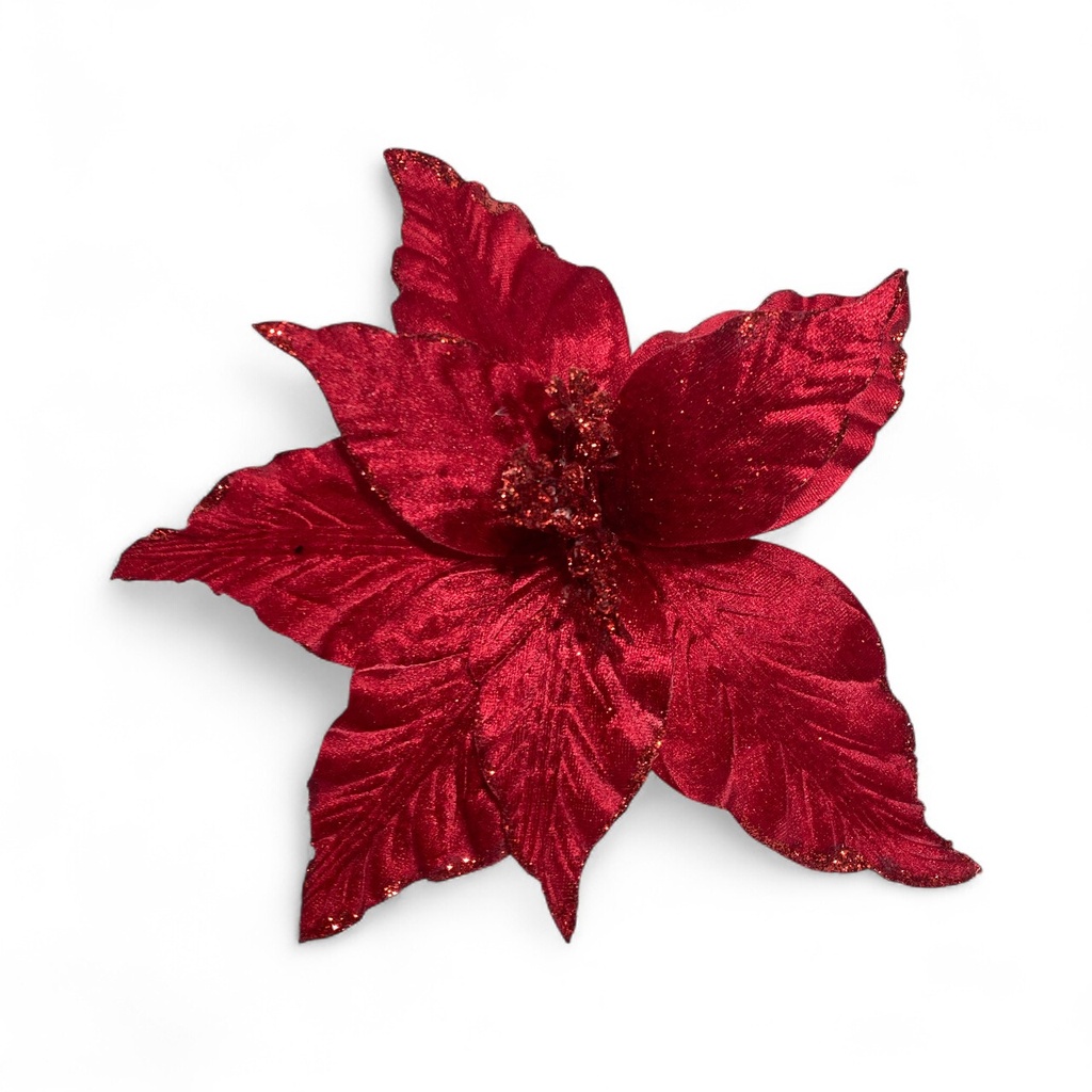 FLOR NAVIDEÑA ROJO 32CM