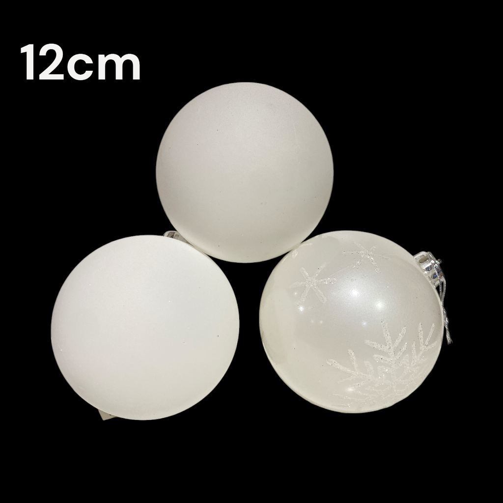 BOLA BLANCA NIEVE 12CM X3 