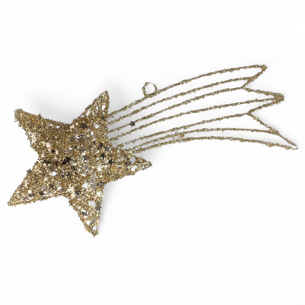 ESTRELLA FUGAZ DECOR DORADA REF:ES27280 50X25CM