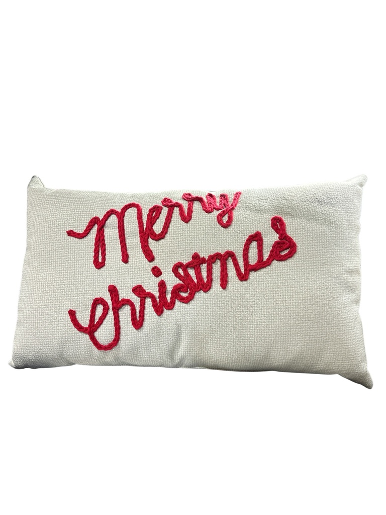 COJIN NAVIDEÑO MERRY CHRISTMAS ARENA 30X50CM(820466)