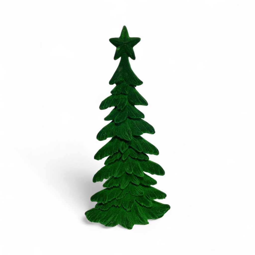ARBOL DE TERCIOPELO VERDE TG632759 (15X7X31CM)