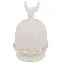 BOMBONERA DE RENO BLANCA REF:LP86586 22CM