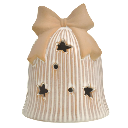 CAMPANA BEIGE C/LUZ 10X13CM REF:HXM245107