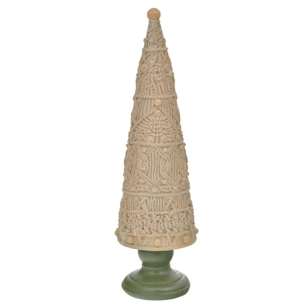 ARBOL BEIGE DE RESINA REF:TGHC0002 38X11CM