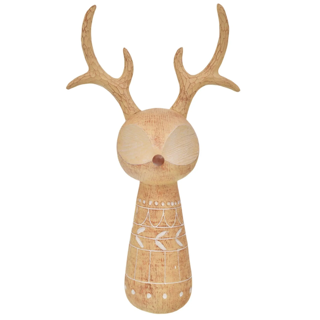 ADORNO NAVIDAD RENO RESINA TGZH0069 23,5X13X40CM