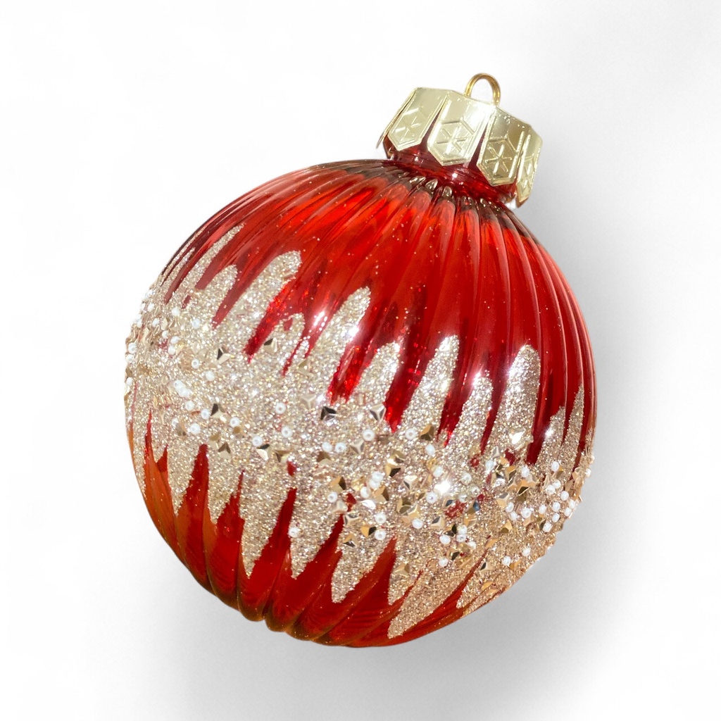 ESFERA NAVIDAD 12CM ROJO REF:ES26666