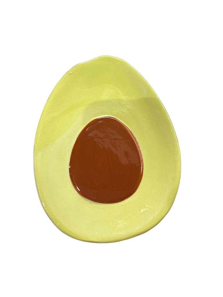PLATO TENDIDO AGUACATE 19X14CM REF:LD25011
