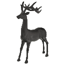 RENO NEGRO PARADO 43X30X11CM REF:TG632812