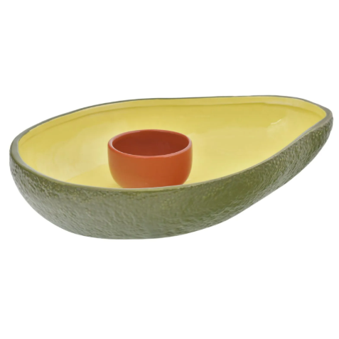 PORTA BOCADITO AGUACATE, DOLOMITA, 2PZ. REF:LD25019. 35X25X7CM