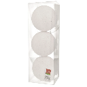 ESFERA NAVIDAD 10CM SETX3 BLANCA ES26572