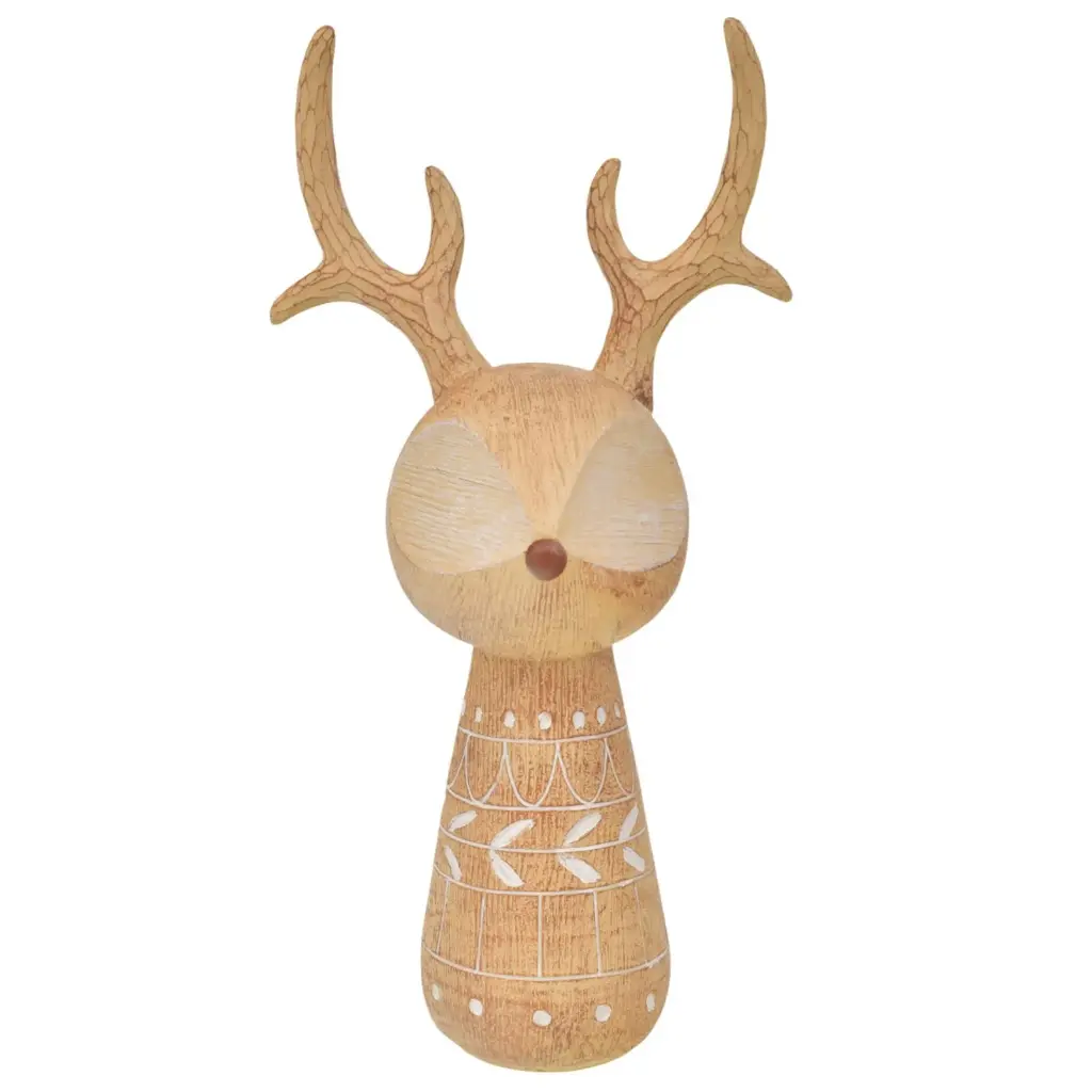 ADORNO NAVIDAD RENO RESINA TGZH0070 20X13X36CM