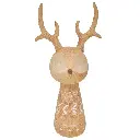 ADORNO NAVIDAD RENO RESINA TGZH0070 20X13X36CM