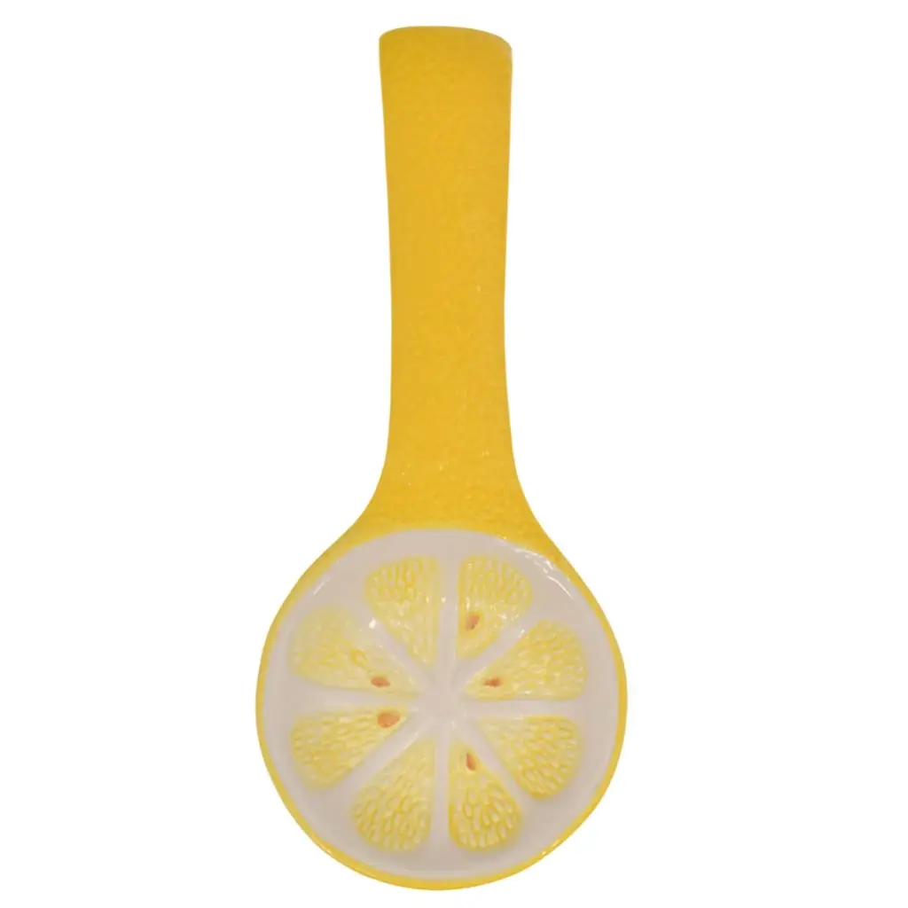 PORTA CUCHARA LIMON, DOLOMITA. REF:NH19A0410. 11X26CM