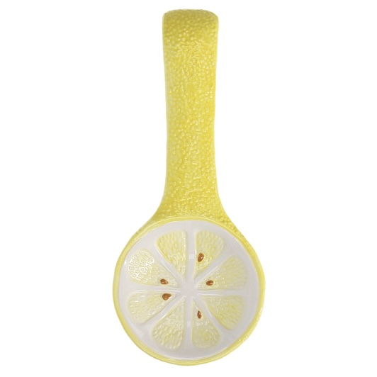 PORTA CUCHARAS LIMON, DOLOMITA 11X26CM REF:NH19A0410. 