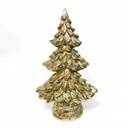 ADORNO ARBOL NAVIDAD, DORADO RESINA, TGXY0371   14X8X23CM