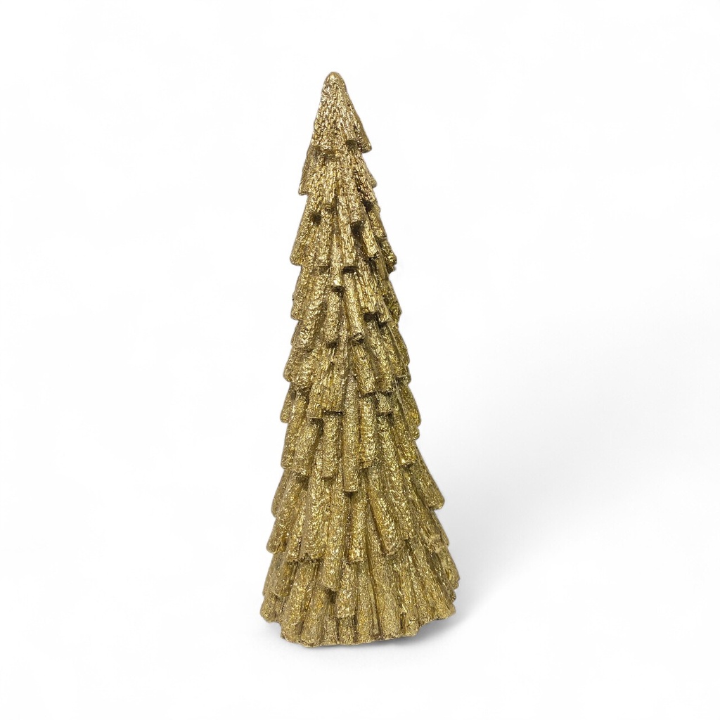 ADORNO ARBOL DORADO RESINA, REF:TGXY1437 11X11X28CM