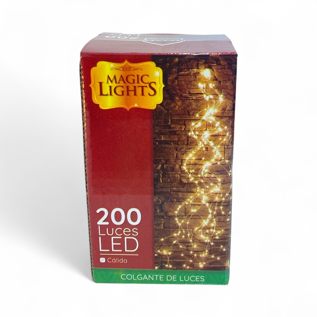 CORTINA RAMA PARA ARBOL MICROLED CÁLIDA 2MTS 200L 10LINEAS REF:AL-82031