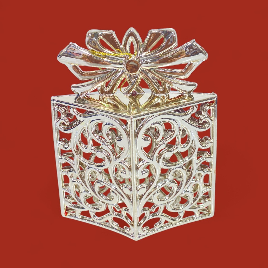COLGANTE NAVIDEÑO REGALO DORADO, REF:ES26834, 11X14CM