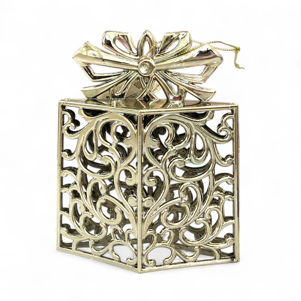 COLGANTE NAVIDEÑO REGALO DORADO, REF:ES26834, 11X14CM