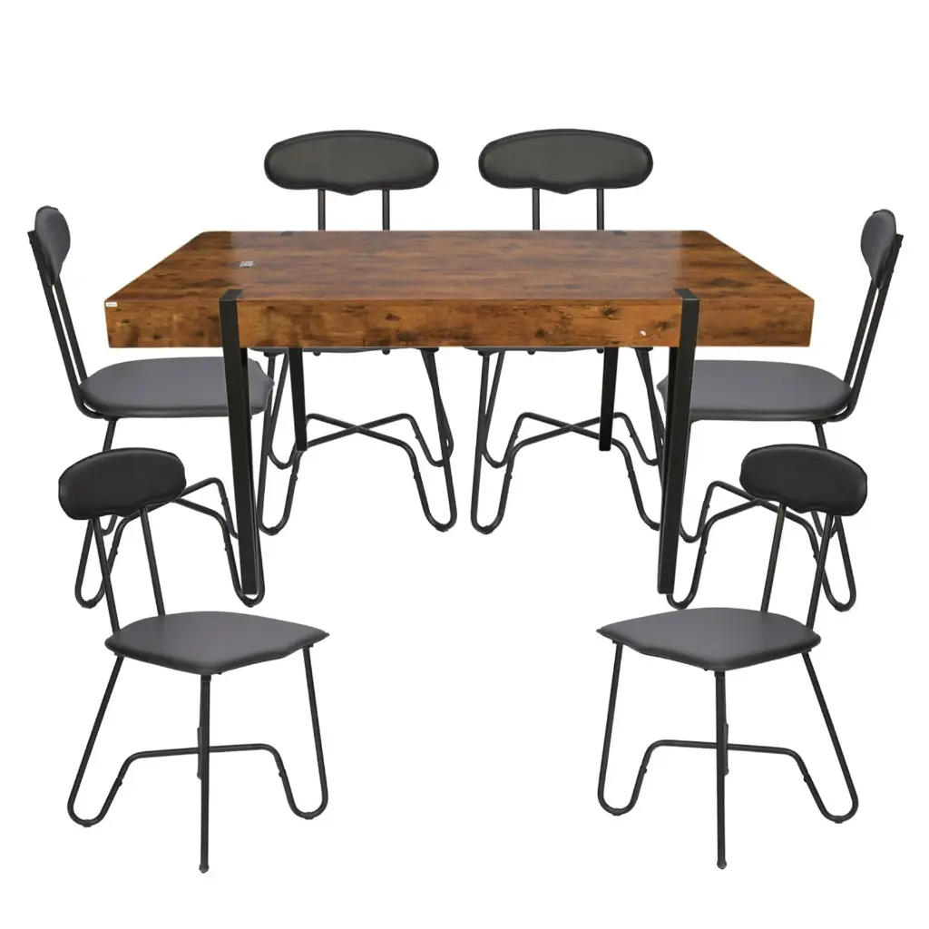 JUEGO DE COMEDOR REF:LY-N0980 (1MESA+6SILLAS)