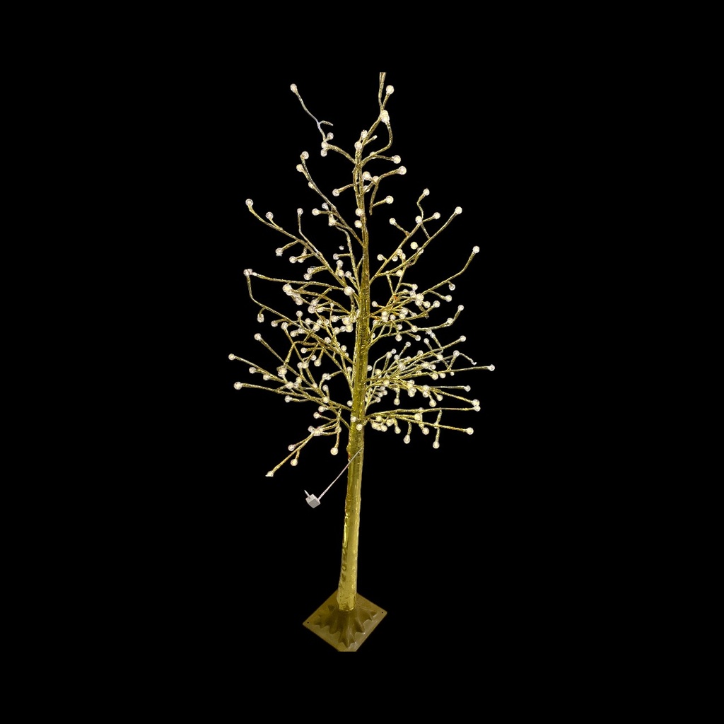 ARBOL CON LUZ DORADO, REF:HM401 DE 180CM